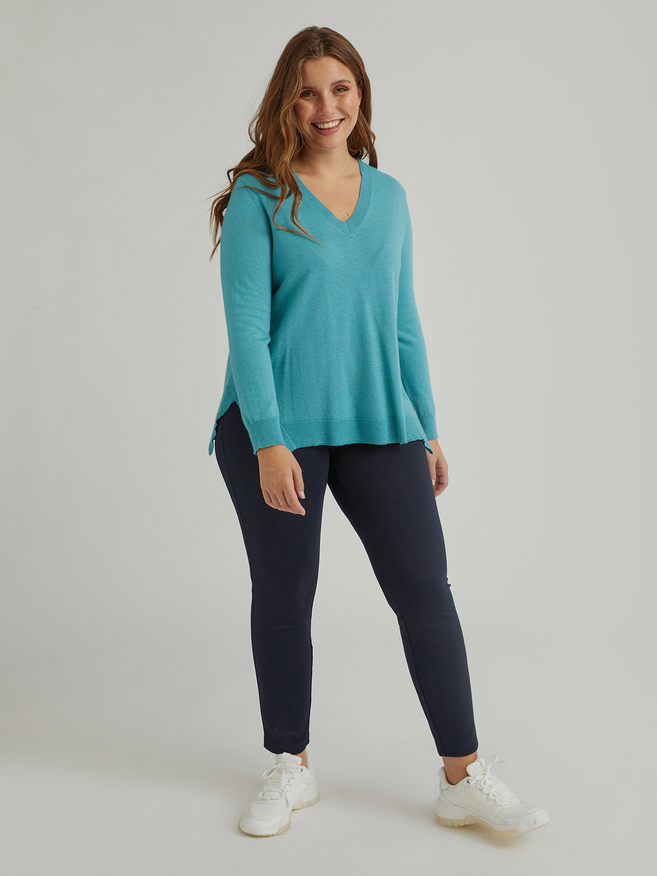 Pantaloni skinny in punto milano image number 0