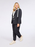 Blazer gessato con cappuccio in felpa staccabile image number 3