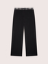Wilde Leg Hose mit Karoband image number 4