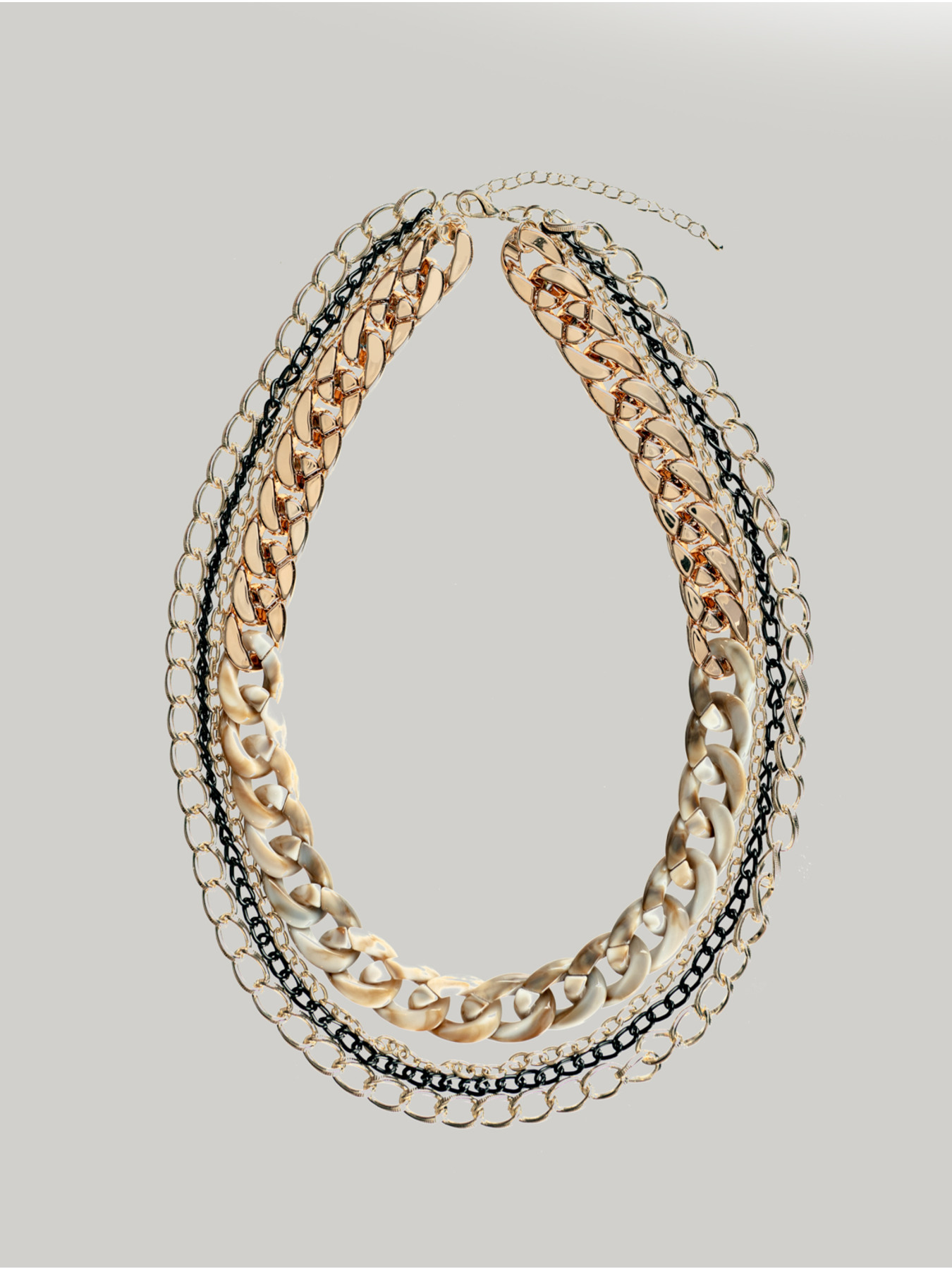 Collana con mix di catene image number 2