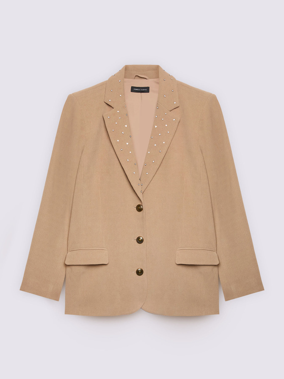 Velvet blazer with light spots