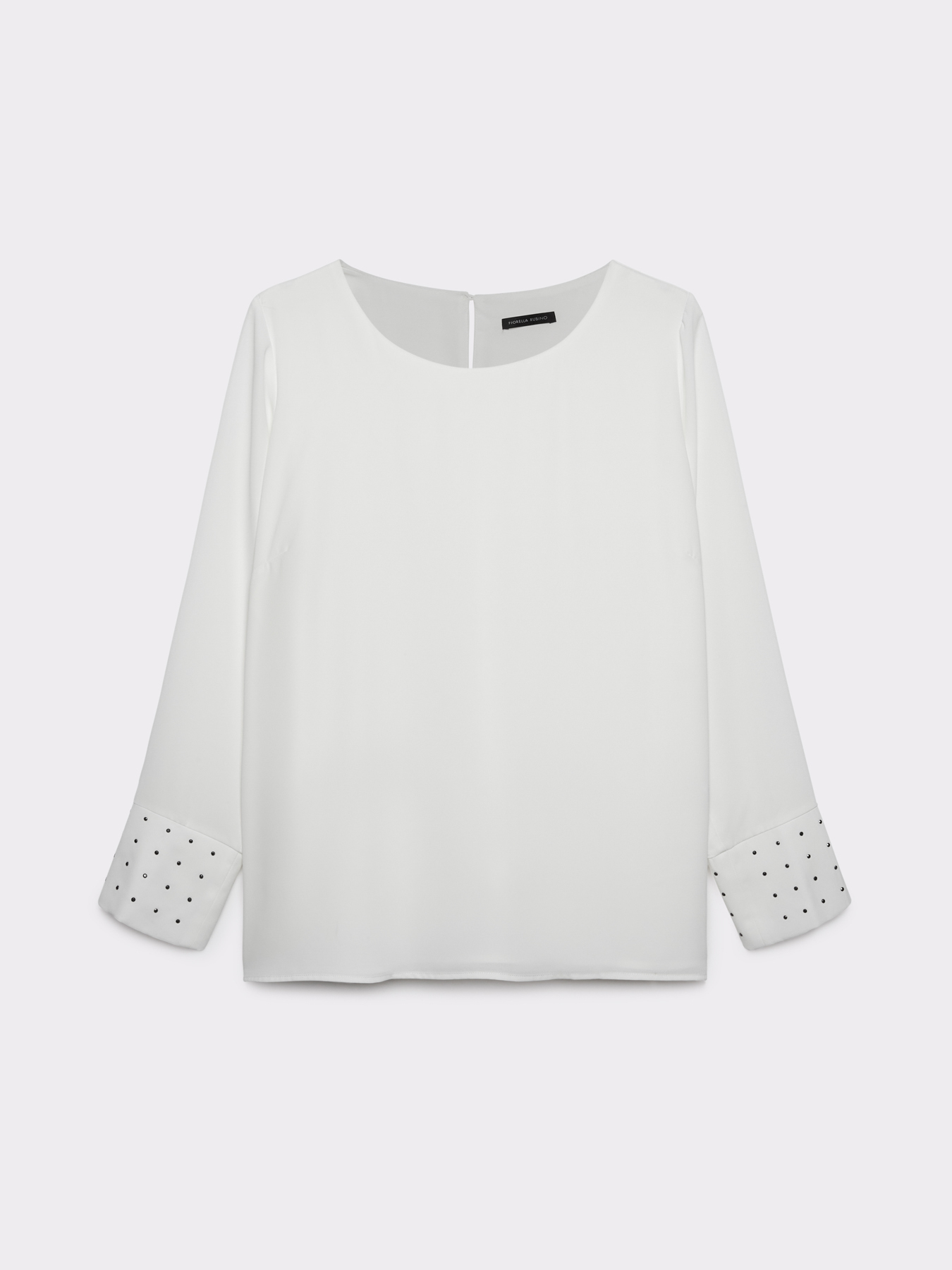 Bluse mit Nieten an den &Auml;rmelb&uuml;ndchen image number 3