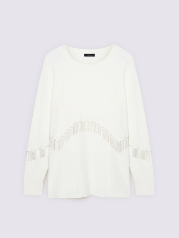 Pullover mit Fransendetail