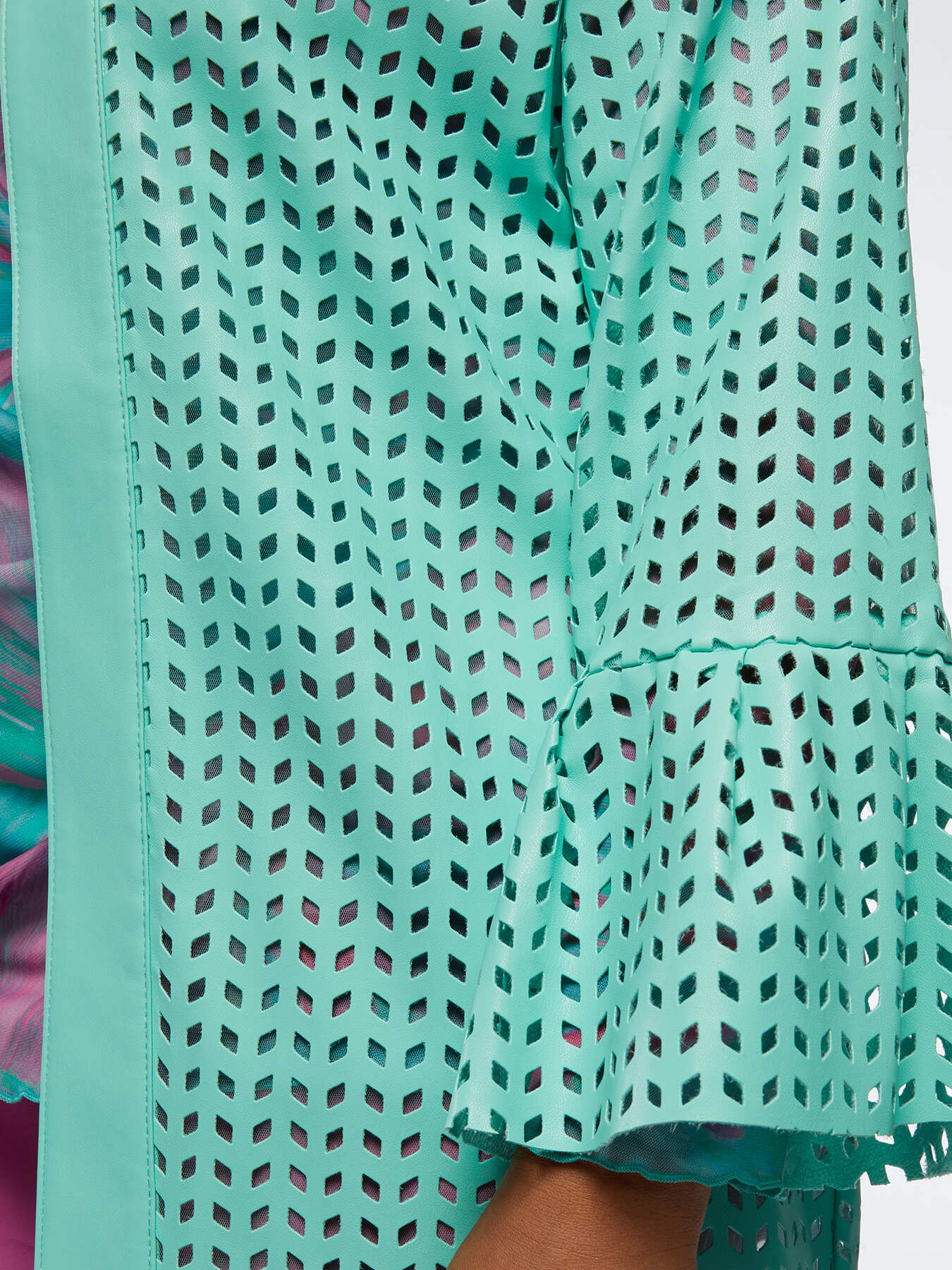 Long openwork jacket image number 3