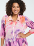 Tie-dye georgette shirtdress image number 2