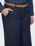 Wide Leg Jeans with removable belt image number 3