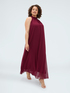 Long Free dress with halter neckline image number 2