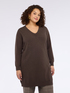 Pull long avec encolure en V image number 2