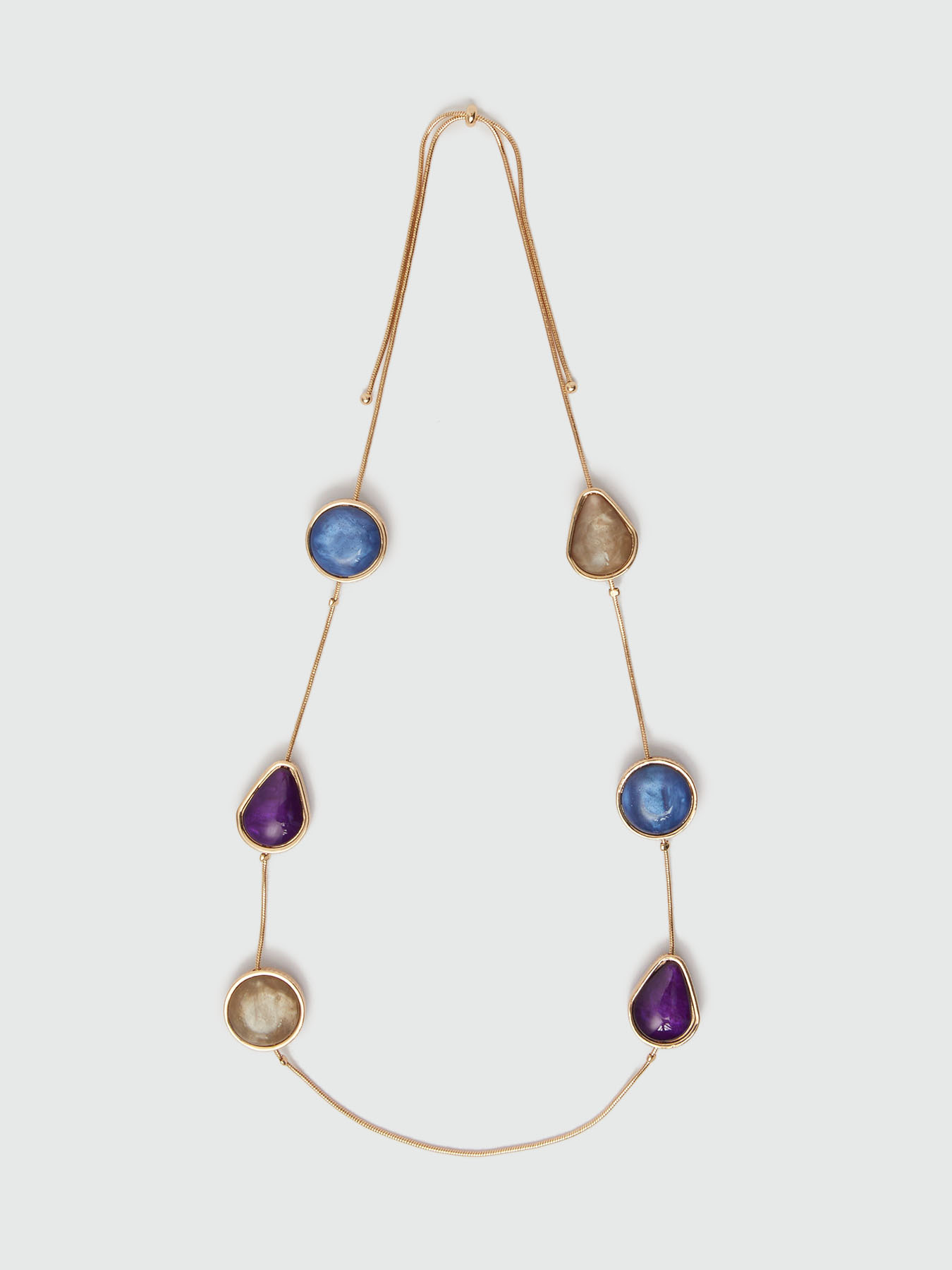 Necklace with pendants and thin chain image number 0