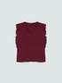 Muslin top with ruffles on the shoulders image number 5
