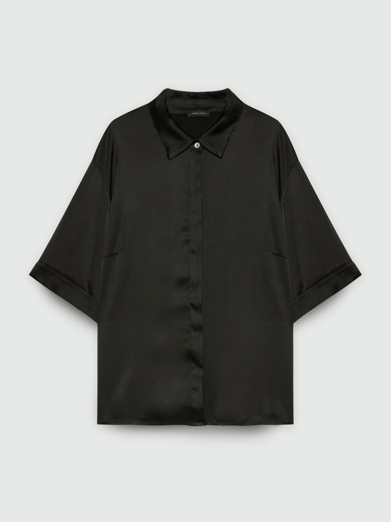 Camicia in raso stretch image number 5