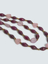 Double strand necklace with mixed pearls image number 2