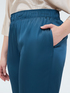 Stretch satin joggers image number 3