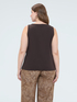 Top in jersey con scollo a V image number 2