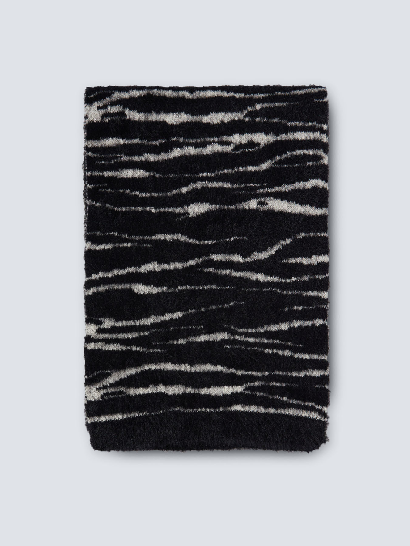 Set of zebra print scarf and arm warmers image number 1