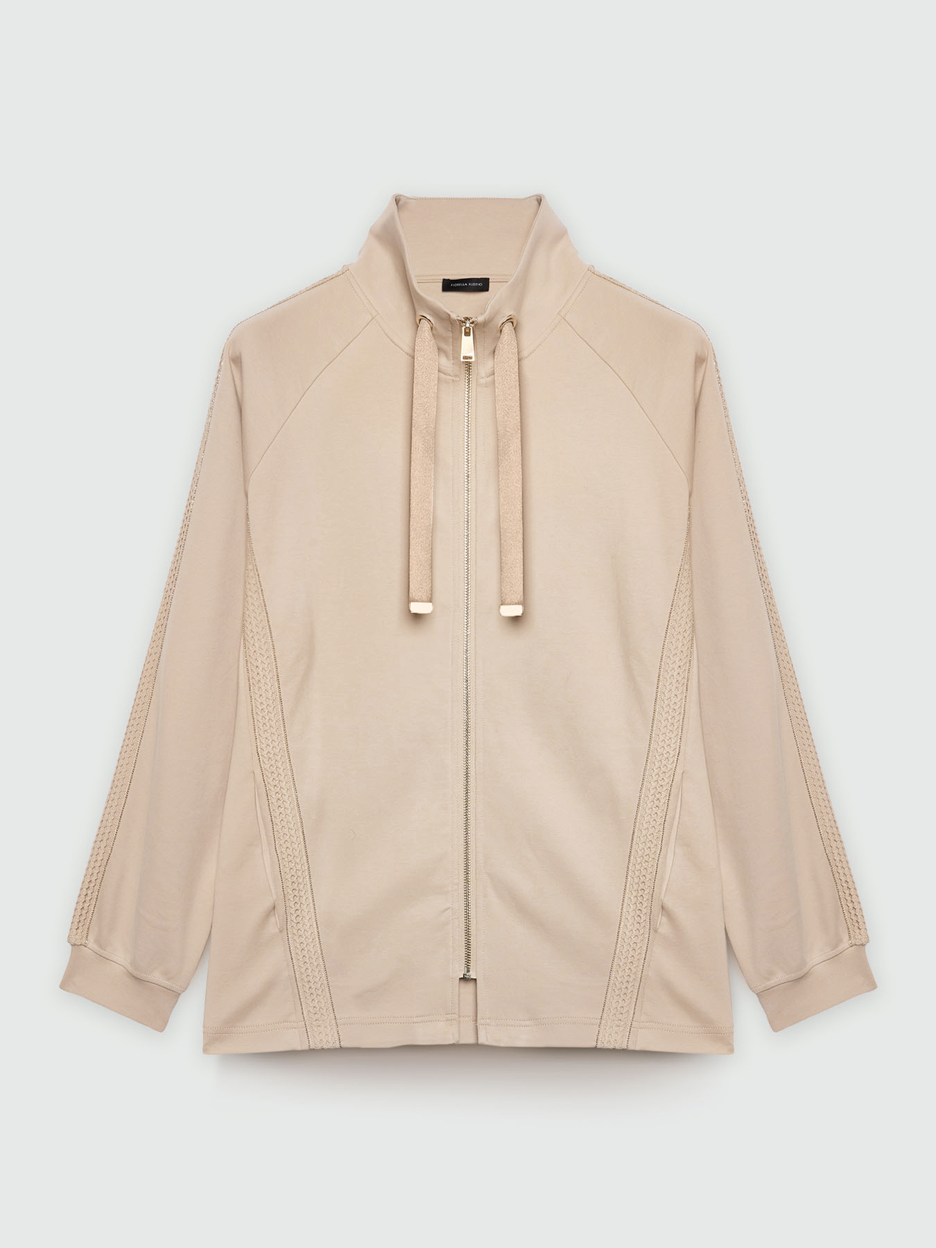 Felpa con dettaglio macram&egrave; image number 5