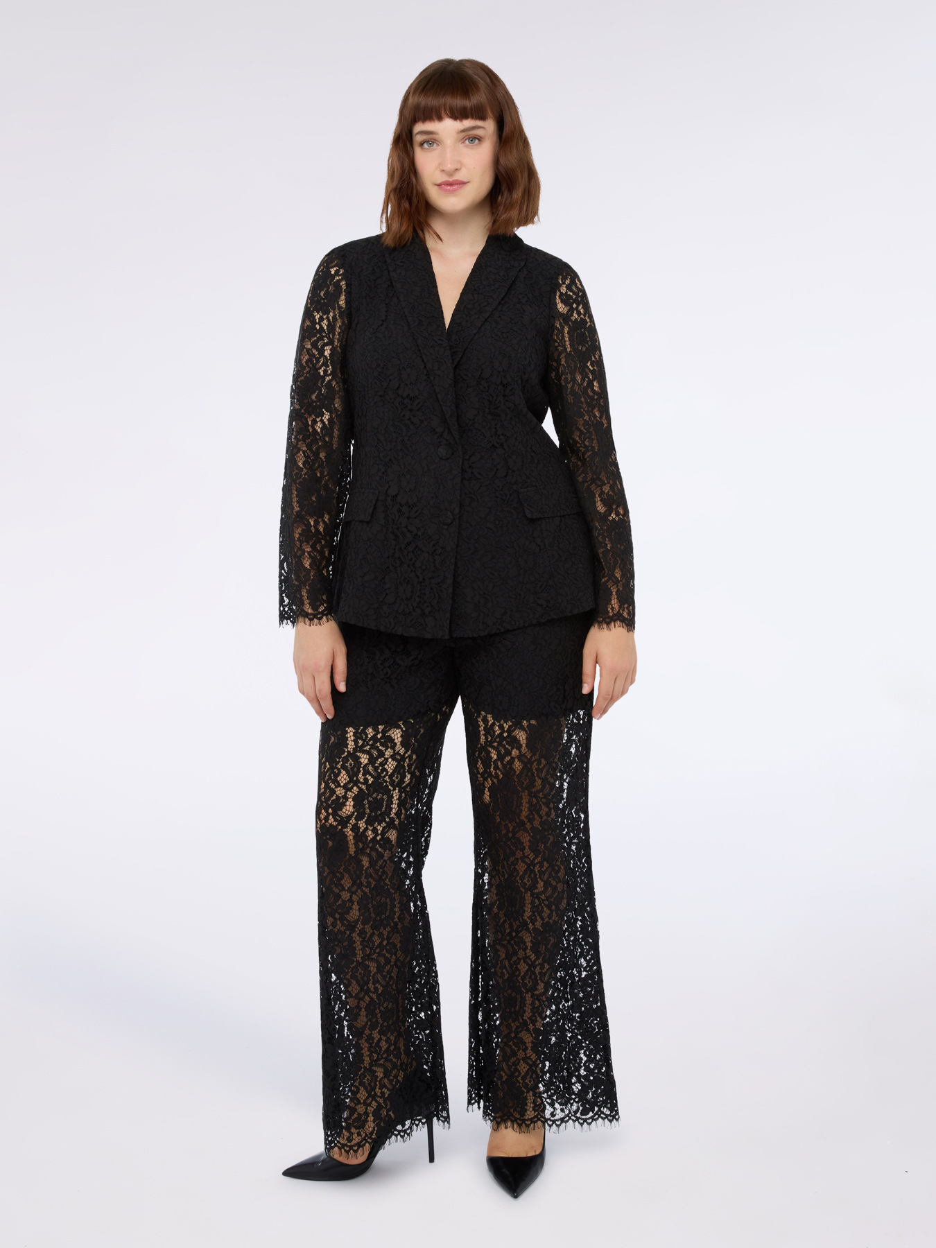 Blazer de encaje image number 1