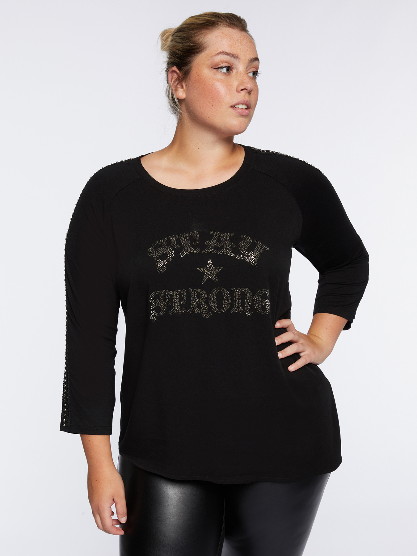 T-shirt with studs image number 0