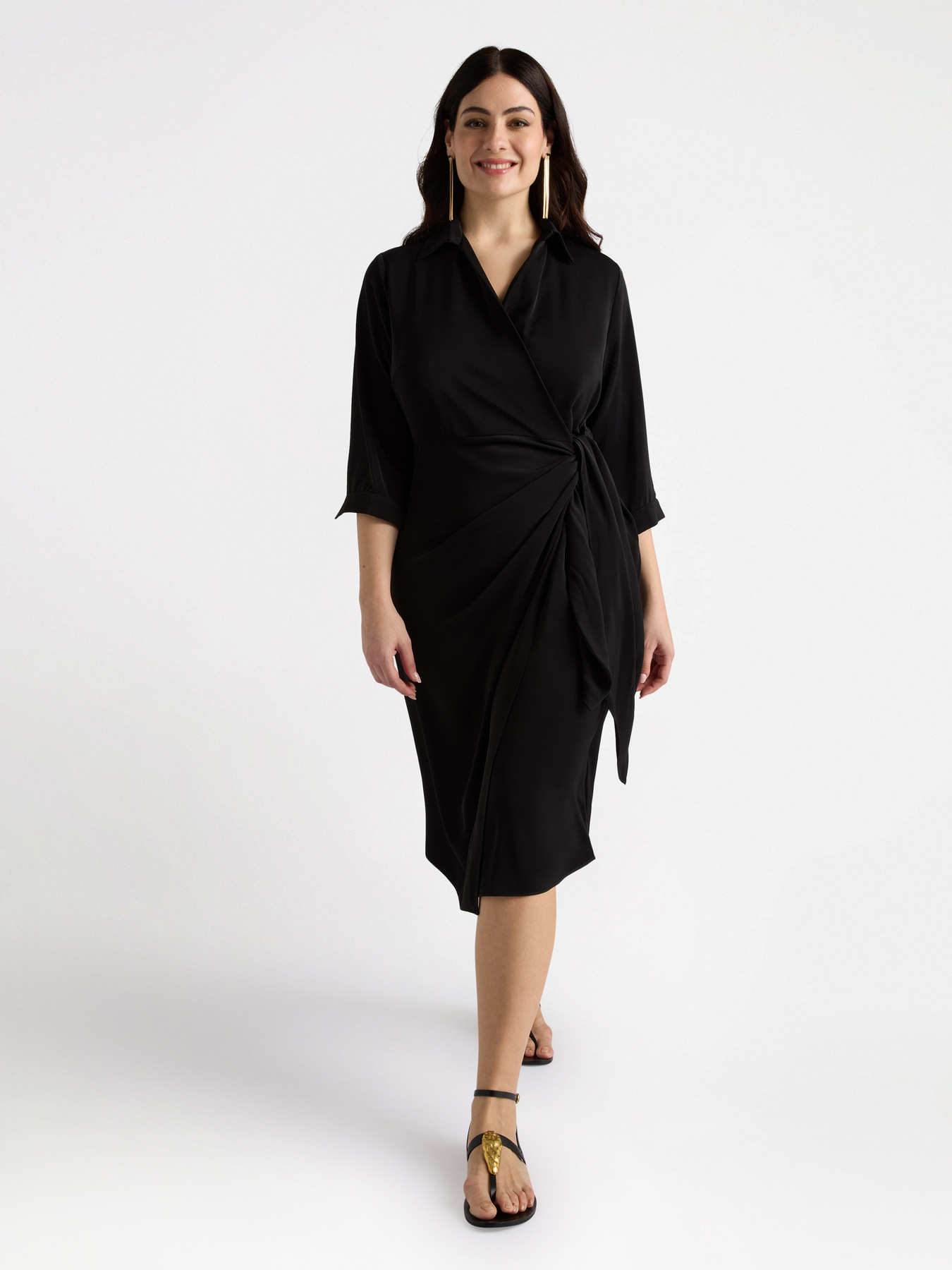 Vestito a portafoglio - JOY image number 4