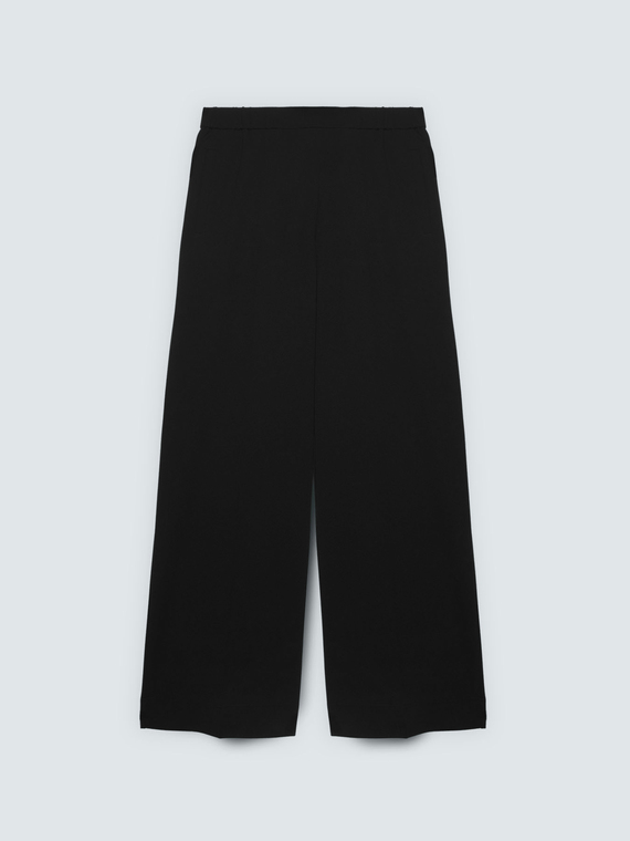 Pantaloni Wide Leg in tessuto stretch
