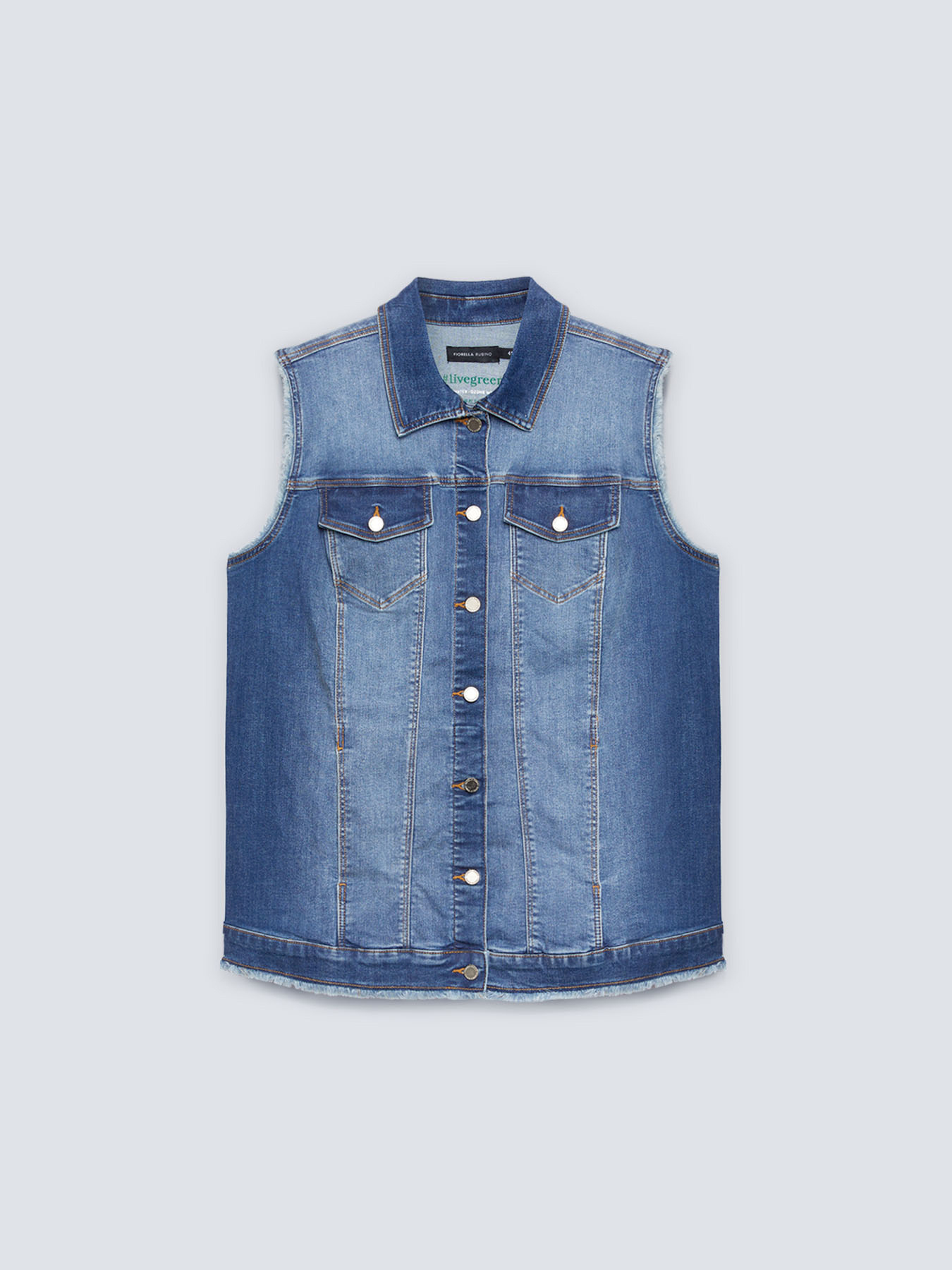 Gilet in denim image number 4