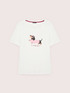 Cotton t-shirt with dachshund print image number 4