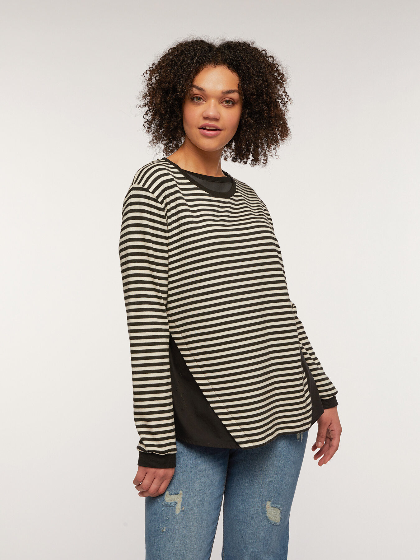 Felpa a righe image number 2