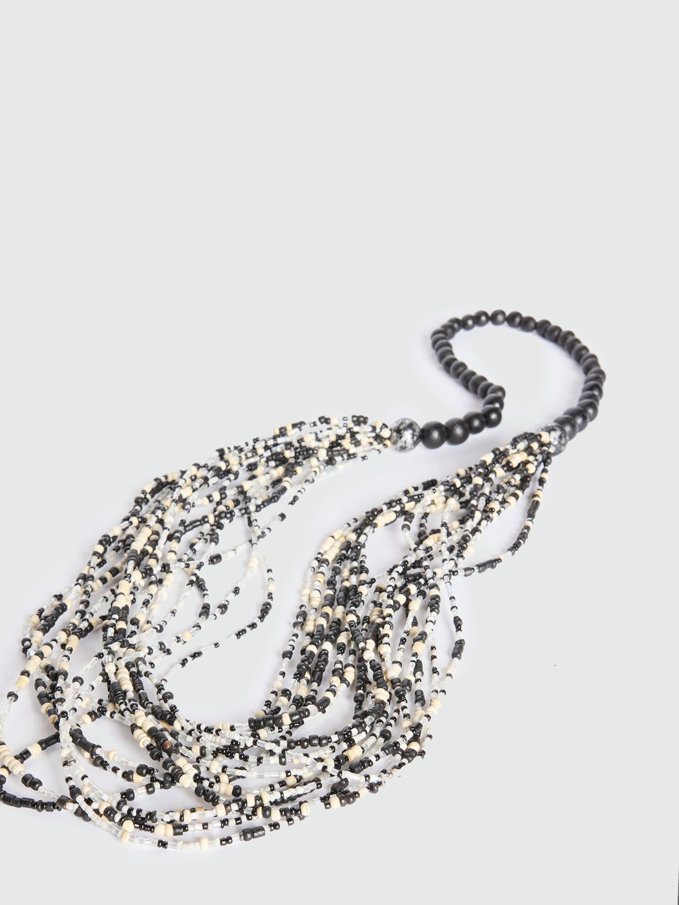 Collier à rangs multiples bicolore image number 2