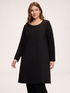 "A"-line wool dress with seams image number 0