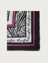 Foulard animalier con loghi image number 2