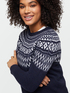 Pull jacquard &agrave; motifs fair isle image number 3