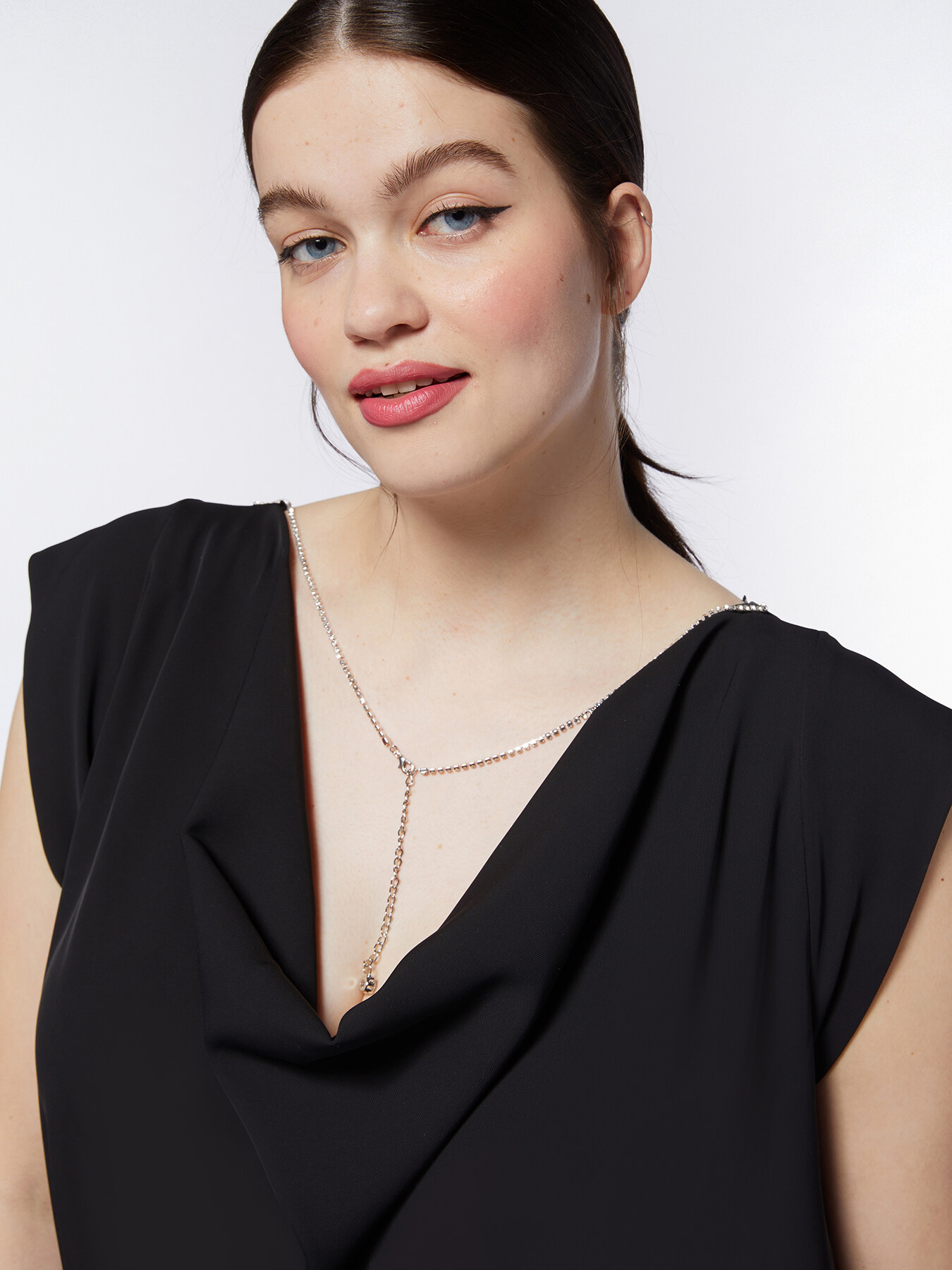 Robe longue noire double look image number 8