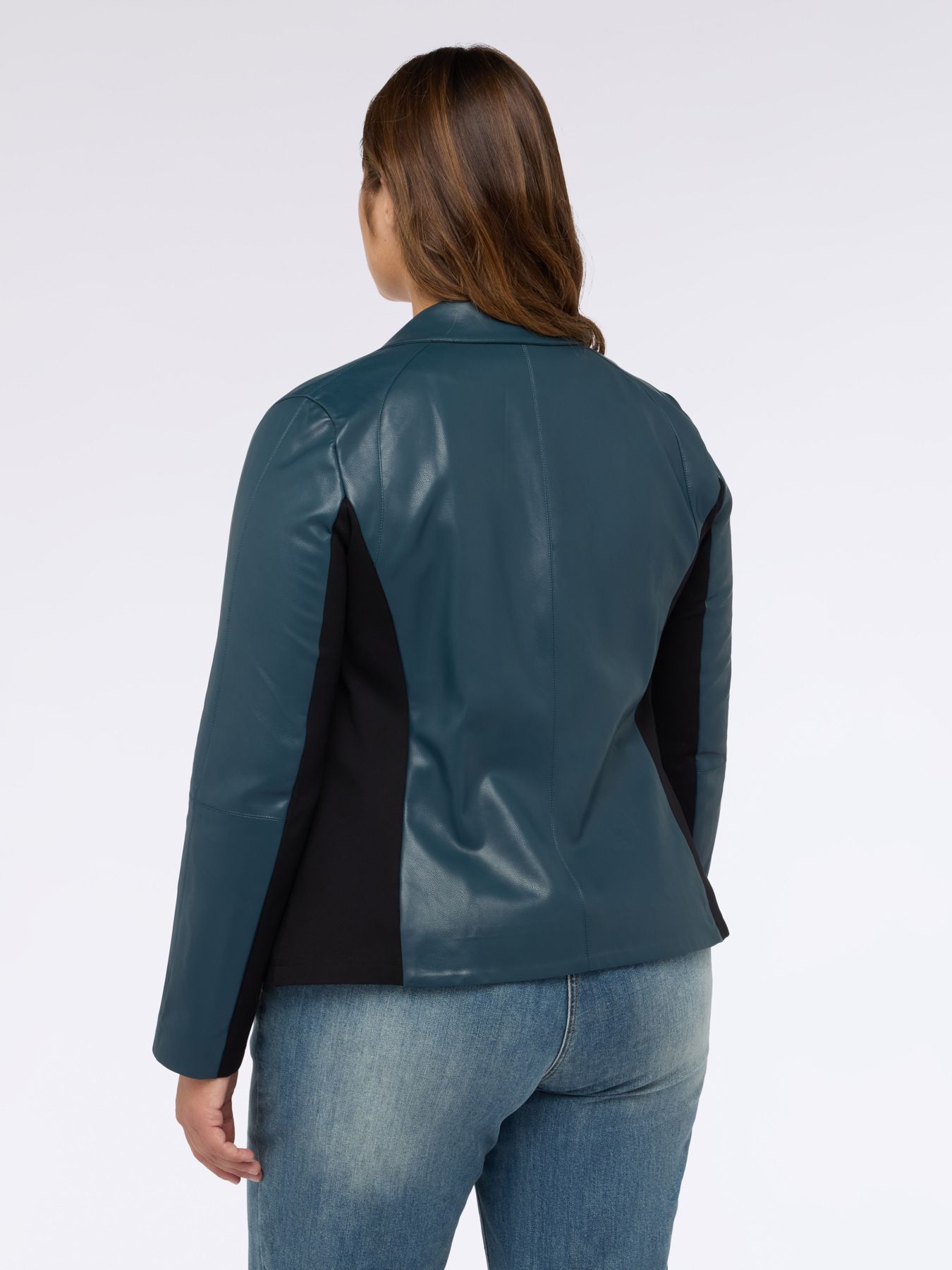 Veste de motard avec parties en tissu stretch image number 2