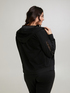 Sweatshirt with lace on the sleeves image number 1