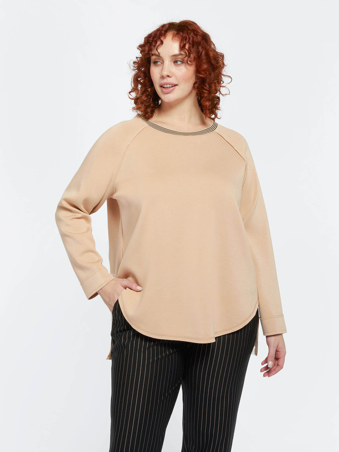 Felpa in morbido scuba image number 0