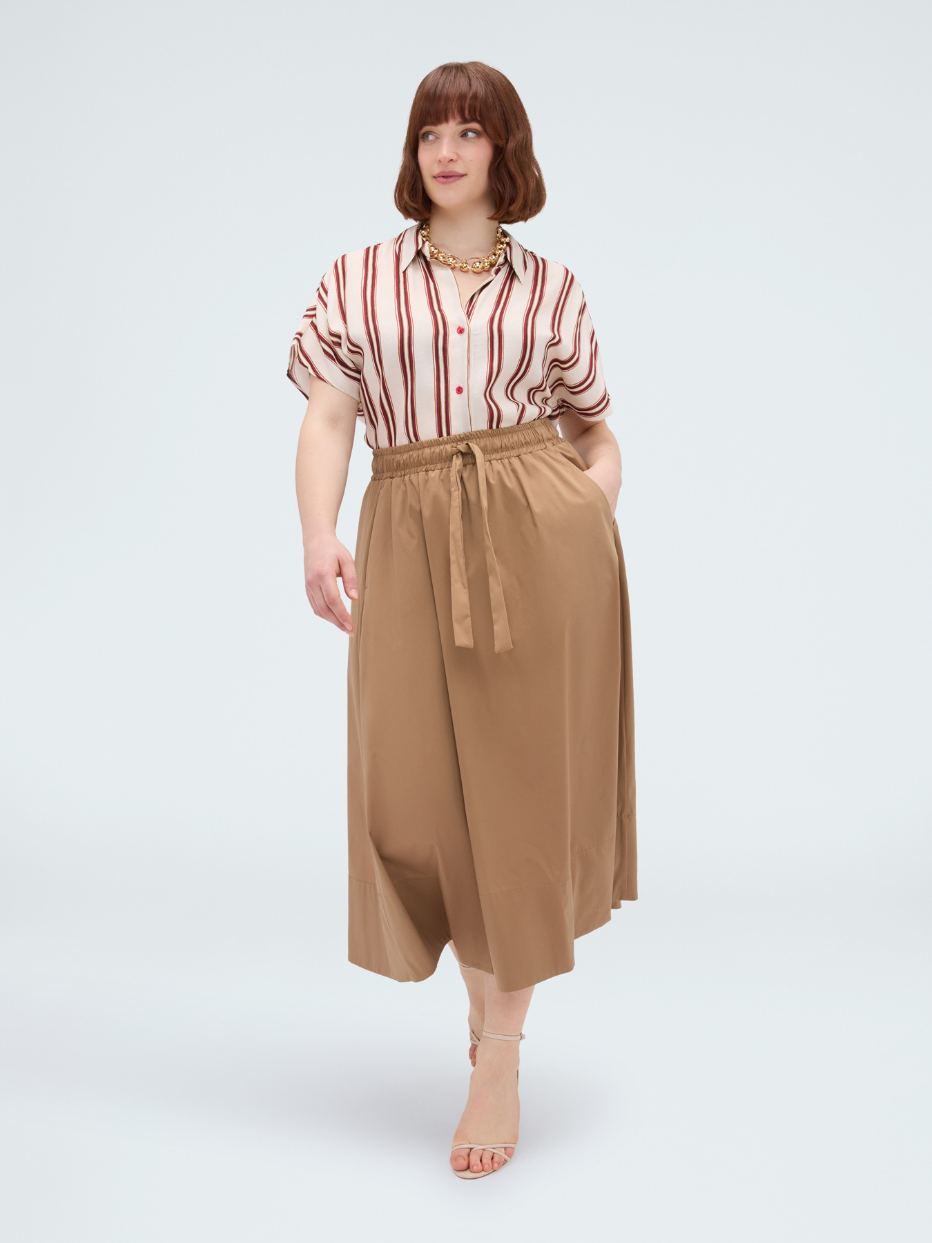 Striped viscose shirt image number 4