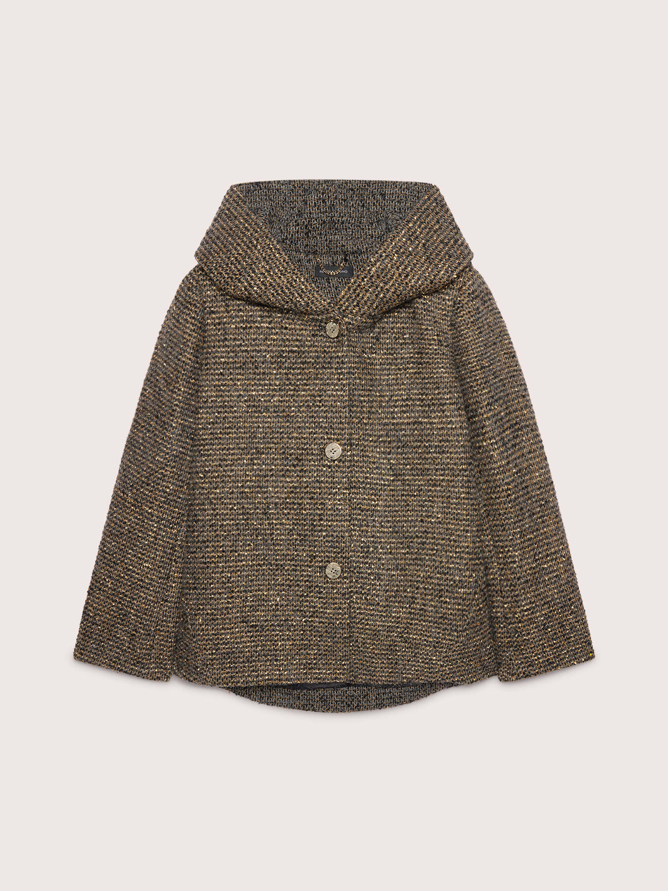 Wool-blend jacket with lurex thread image number 4