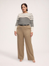 Striped t-shirt with boat neck image number 2