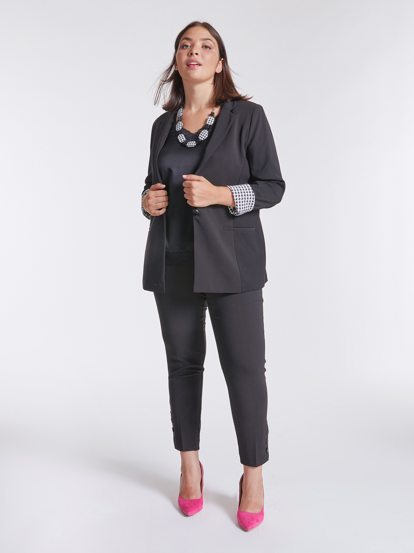 Blazer aus zwei verschiedenen Stoffen image number 0