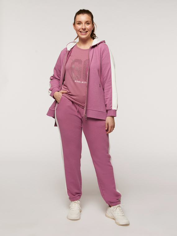 Fiorella Rubino Felpa GO. con bordi Donna