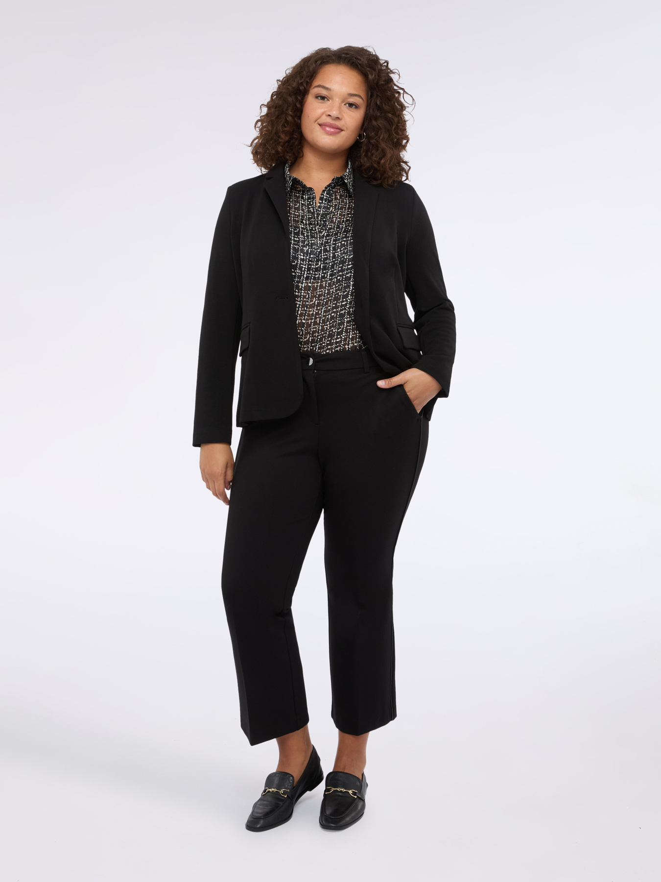 Pantalon Kick Flare en Punto Milano image number 0