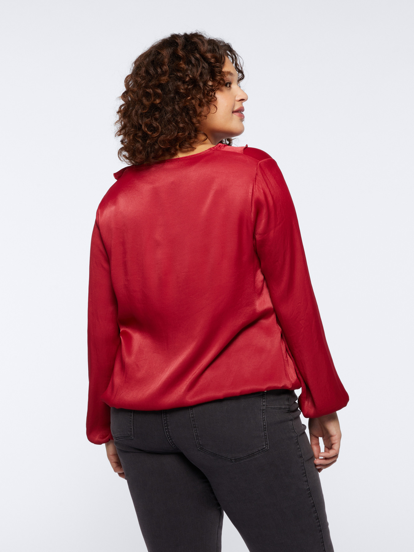 Blouse with flounces image number 1