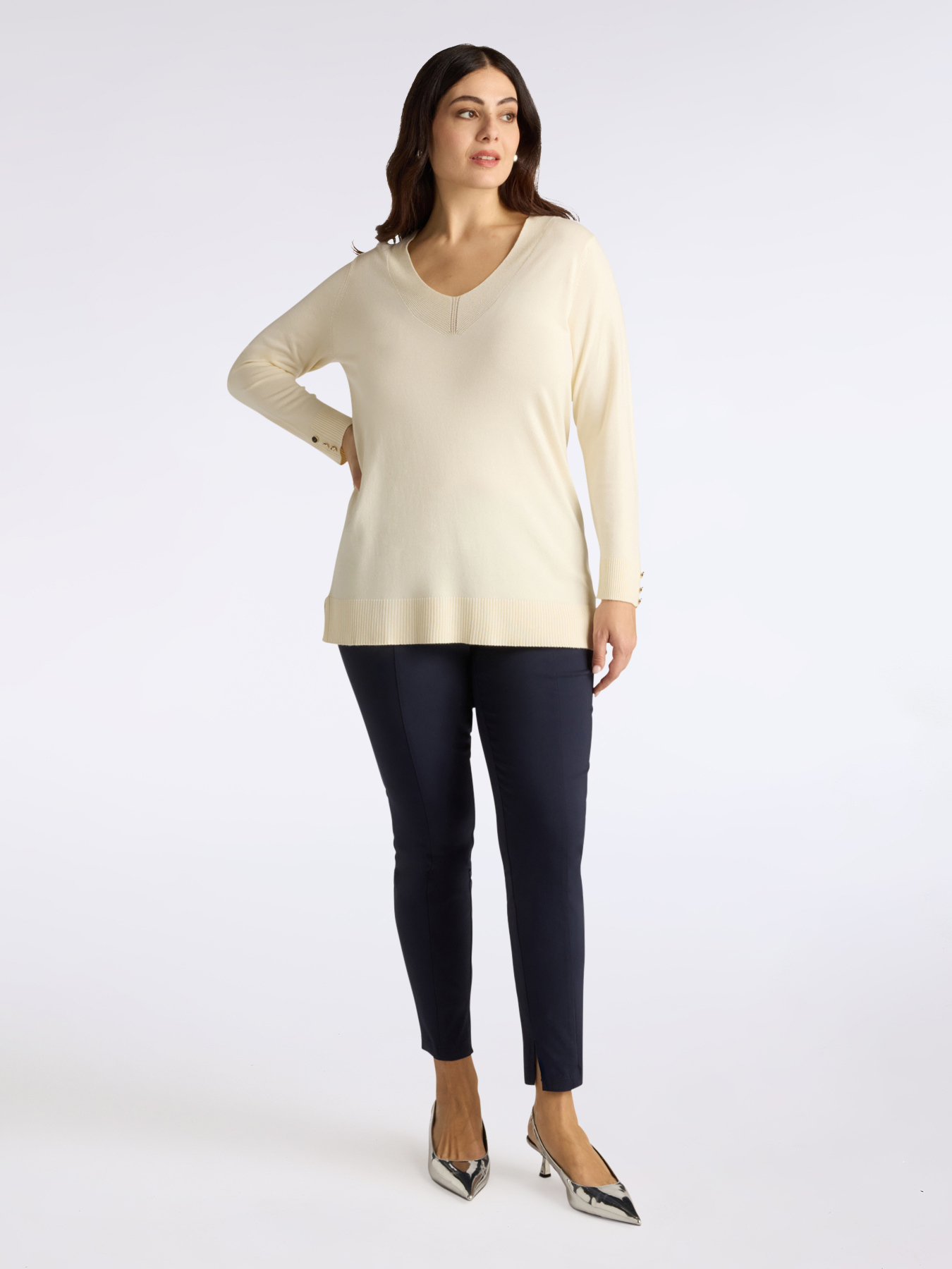 Pull long en viscose LENZING™ ECOVERO™ image number 3