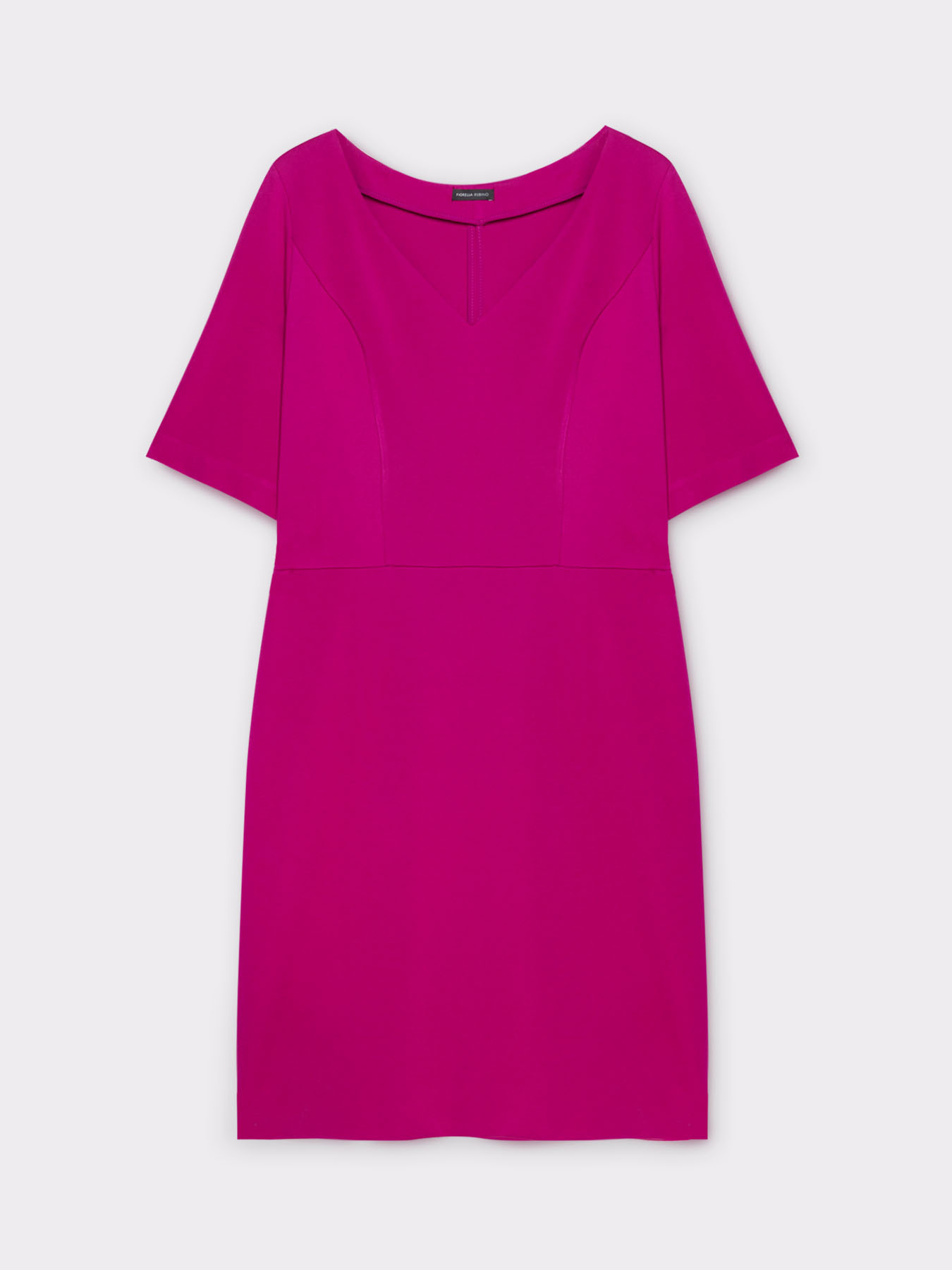 Vestito tubino con scollo a cuore image number 3