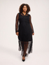 Lace shirtdress with ruffle image number 0
