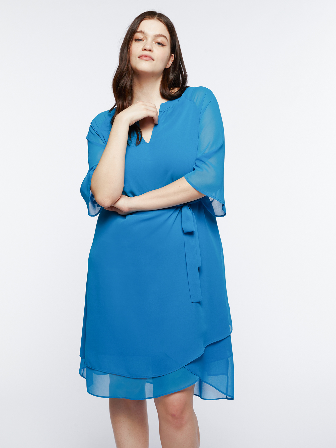 Elegant georgette frock image number 2