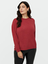 Sweater with crew-neck and ribbed borders image number 0