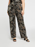 Trousers with foliage print image number 2