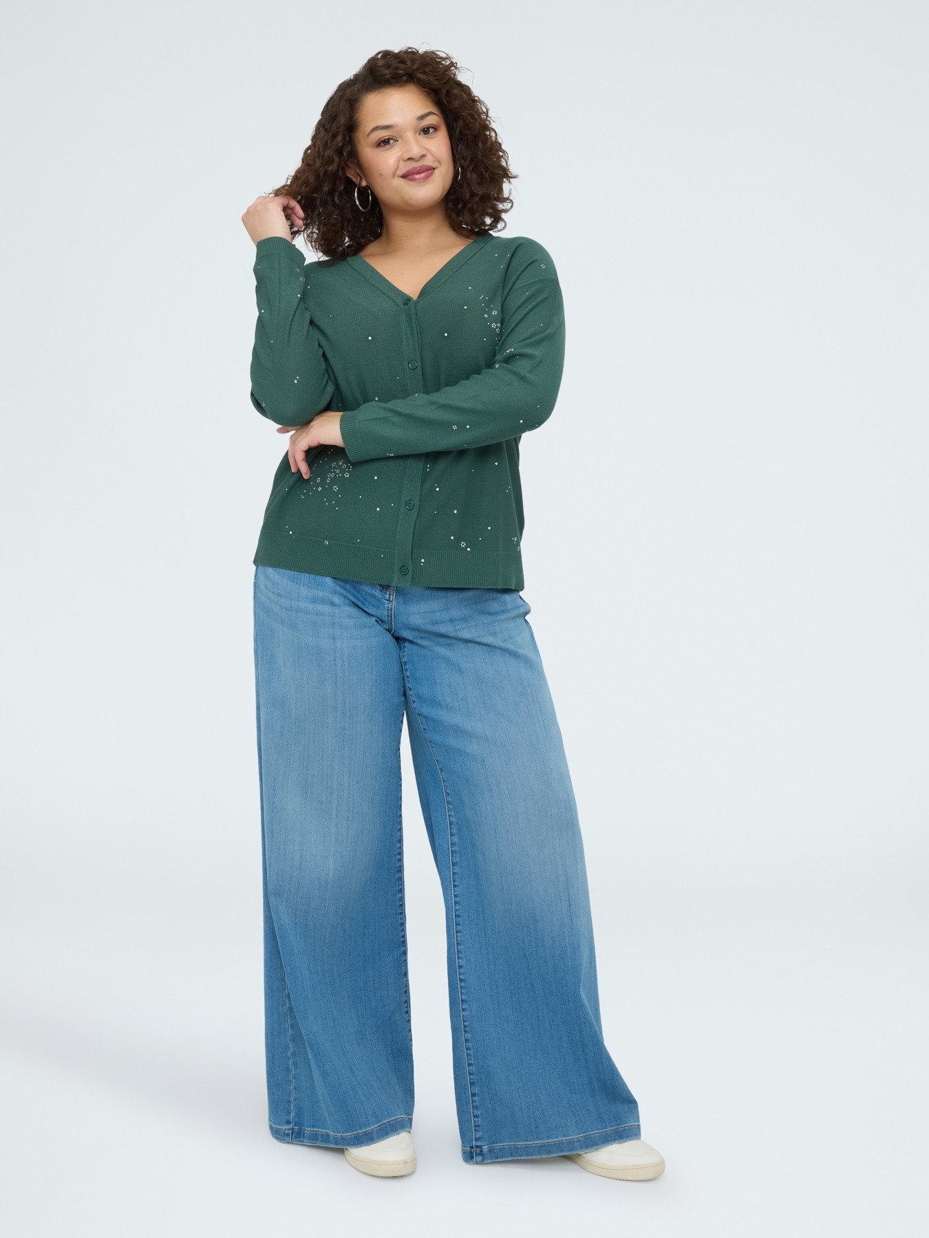 Cardigan avec applications lumineuses image number 2