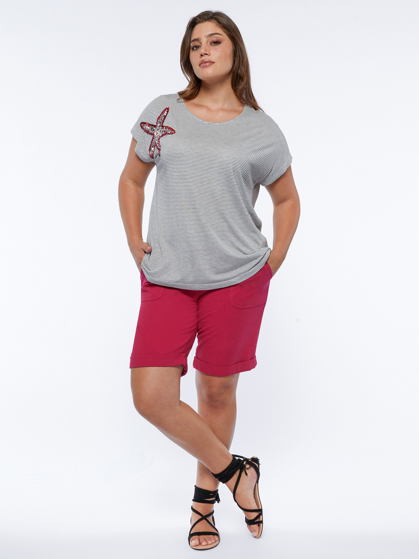 Pantaloni corti in cotone image number 2